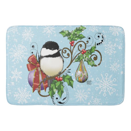 Winter-Kerstmis Badmat (Voorkant)