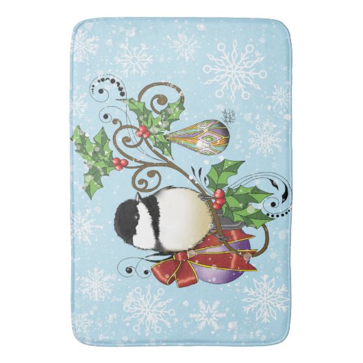 Winter-Kerstmis Badmat (Voorkant Verticaal)