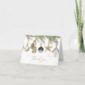 Winter Kerstmis bedankje Bedankkaart (Voorkant)