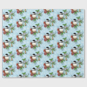 Winter-Kerstmis Cadeaupapier (Vlak)