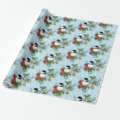 Winter-Kerstmis Cadeaupapier (Uitgerold)