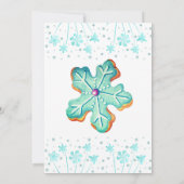 Winter Kerstmis Cookie Exchange Party Uitnodiging (Achterkant)