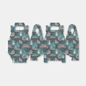 Winter Kerstmis Cozy Bedankdoosjes (Uitgevouwen)