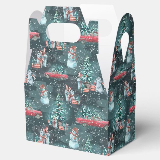 Winter Kerstmis Cozy Bedankdoosjes (Geopend)