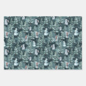 Winter Kerstmis Cozy Inpakpapier Vel (Voorkant 3)