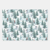 Winter Kerstmis Cozy Inpakpapier Vel (Voorkant 2)