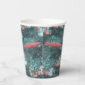 Winter Kerstmis Cozy Papieren Bekers (Rechts)