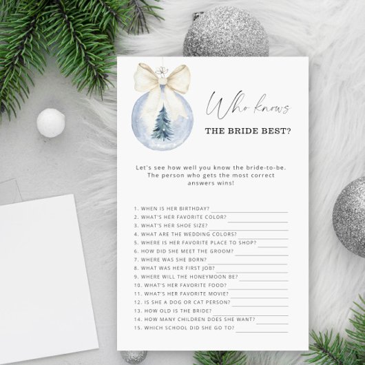 Winter Kerstmis die het beste bruidspel kent