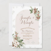 Winter Kerstmis Dit Het Seizoen Te Trouwen Kaart (Voorkant)