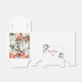 Winter Kerstmis Floral Vrijgezellenfeest Favor Box Bedankdoosjes (Uitgevouwen)