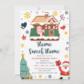 Winter Kerstmis Housewarming Party Uitnodiging (Voorkant)