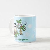 Winter-Kerstmis Koffiemok (Voorkant links)
