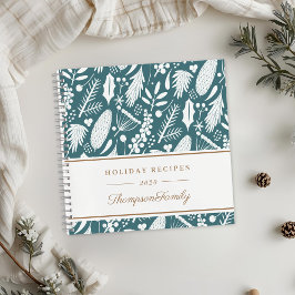 Winter Kerstmis Loofwerk Vakantierescepten Notitieboek