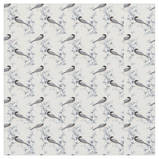 Winter Kerstmis met Robin Fabric Stof (Close Up)