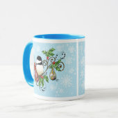 Winter-Kerstmis Mok (Voorkant links)