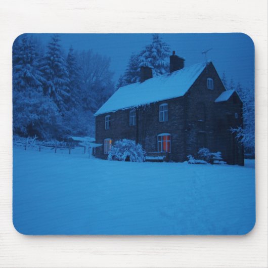 Winter, kerstmis muismat (Voorkant)