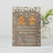 Winter Kerstmis Openbare uitnodiging (Staand voorkant)