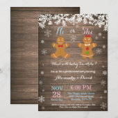 Winter Kerstmis Openbare uitnodiging (Voorkant / Achterkant)