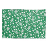 Winter Kerstmis Oud Engels Sheepdog Grey 1 Cute Kussensloop (Achterkant-Links)