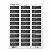 Winter Kerstmis — Retouradres Etiket (Full Sheet)