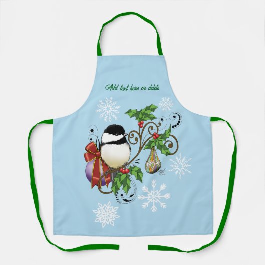 Winter-Kerstmis Schort (Voorkant)