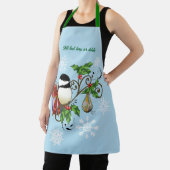 Winter-Kerstmis Schort (Insitu)