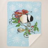 Winter-Kerstmis Sherpa Deken (Voorkant)