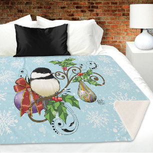 Winter-Kerstmis Sherpa Deken