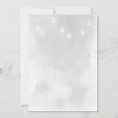 Winter Kerstmis Sneeuw Bruids Douche Uitnodiging (Achterkant)