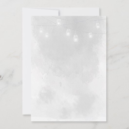 Winter Kerstmis Sneeuw Bruids Douche Uitnodiging (Achterkant)