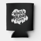 Winter Kerstmis Team Blikjeskoeler (Voorkant)