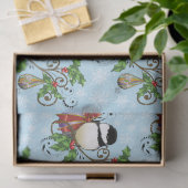 Winter-Kerstmis Tissuepapier (Geschenk)