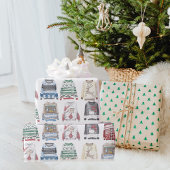 Winter Kerstmis Ugly Sweaters Pattern Cadeaupapier