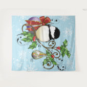 Winter-Kerstmis Wandkleed (Voorkant (horizontaal))