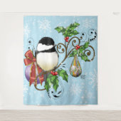 Winter-Kerstmis Wandkleed (Voorkant)