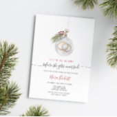 Winter Kerstornament Bridal Shower Kaart