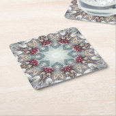 Winter Kerstpapier Onderzetter (Schuin)