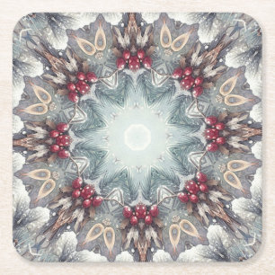 Winter Kerstpapier Onderzetter
