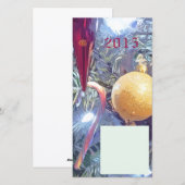 Winter Kerstversiering Feestdagenkaart (Voorkant / Achterkant)