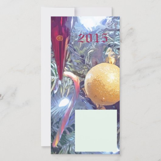 Winter Kerstversiering Feestdagenkaart (Voorkant)