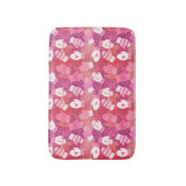 Winter Kerstwanten Patroon in Roze Badmat (Voorkant Verticaal)