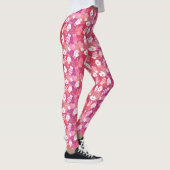 Winter Kerstwanten Patroon in Roze Leggings (Rechts)