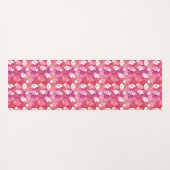 Winter Kerstwanten Patroon in Roze Yogamat (Achterkant (horizontaal))