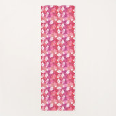 Winter Kerstwanten Patroon in Roze Yogamat (Voorkant)