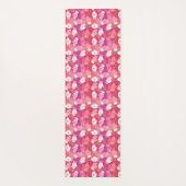 Winter Kerstwanten Patroon in Roze Yogamat (Achterkant)