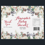 Winter Kerstwitte Floral Chip Bag Wrapper Flyer<br><div class="desc">Winter Kerstwitte Floral Chip Bag Wrapper</div>