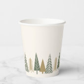 Winter Kids Verjaardagsfeest Papieren Bekers (Achterkant)