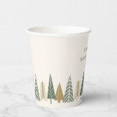 Winter Kids Verjaardagsfeest Papieren Bekers (Rechts)