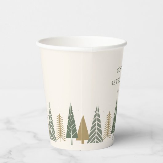 Winter Kids Verjaardagsfeest Papieren Bekers (Rechts)