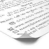 Winter Kind, Babysitter, Dagopvang, Nursery Advert Poster (Hoek)